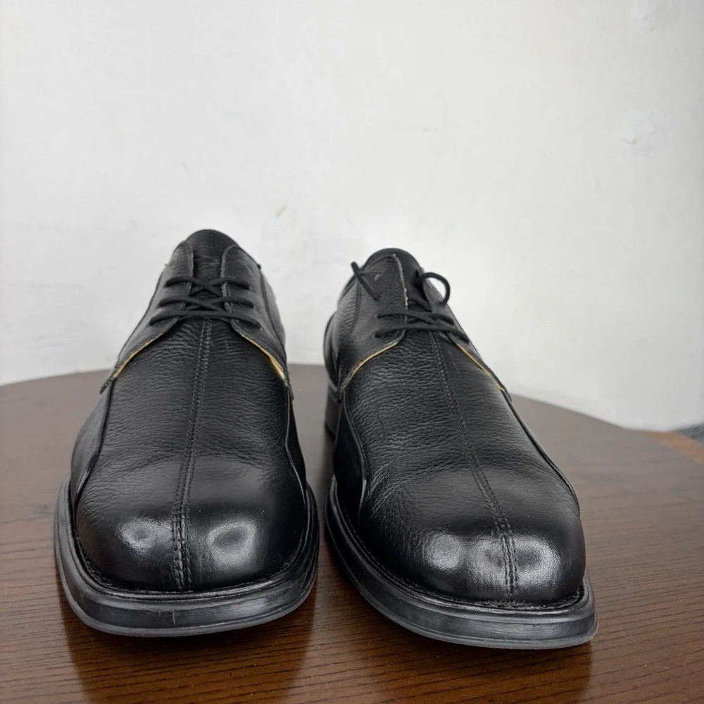 Studio Belvedere Bay Bridge Oxford Shoes Men's 13 EEE Black Pebble Leather Derby